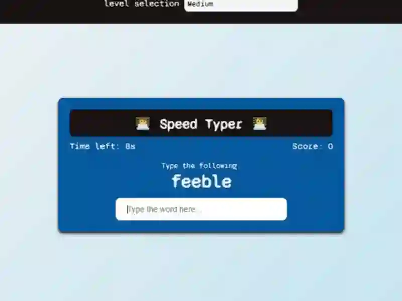 Trò chơi Speed Typer trực tuyến