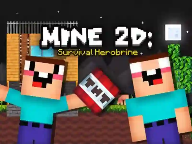 Trò chơi Mine 2D Survival Herobrine trực tuyến