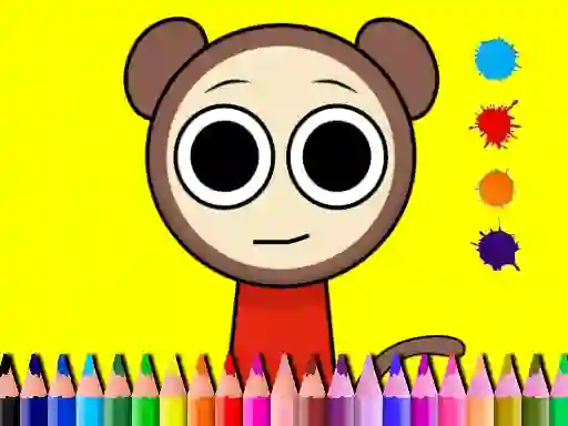 Trò chơi Sprunki Valentine Coloring book trực tuyến