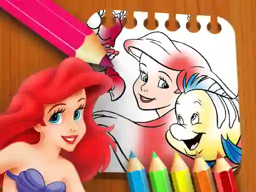 Trò chơi The Little Mermaid Coloring Book trực tuyến