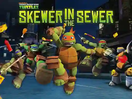 Trò chơi Teenage Mutant Ninja Turtles: Skewer in the Sewer trực tuyến
