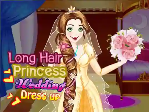 Trò chơi Long Hair Princess Wedding Dress up trực tuyến