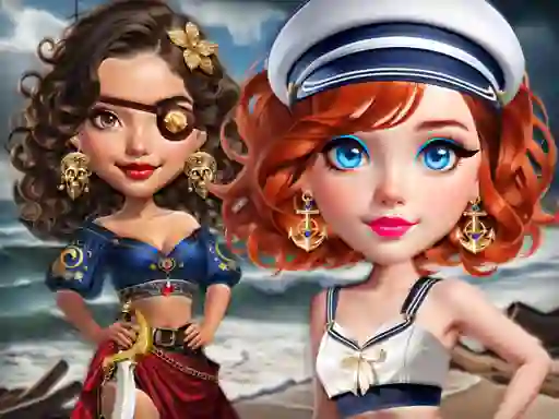 Trò chơi Sailor Chic vs Pirate Charm trực tuyến