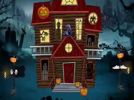 Trò chơi Halloween Magic Lady Escape trực tuyến