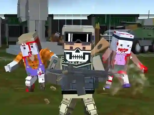 Trò chơi Combat Pixel Arena 3D Zombie Survival trực tuyến