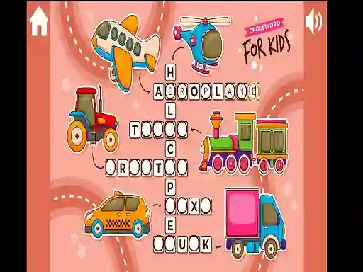Trò chơi Crossword for Kids trực tuyến