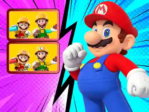 Trò chơi Mario spot The Differences trực tuyến
