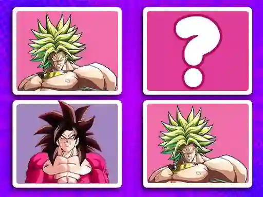 Trò chơi DragonBall Match Cards trực tuyến