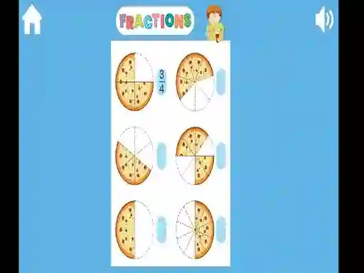 Trò chơi Fractions trực tuyến