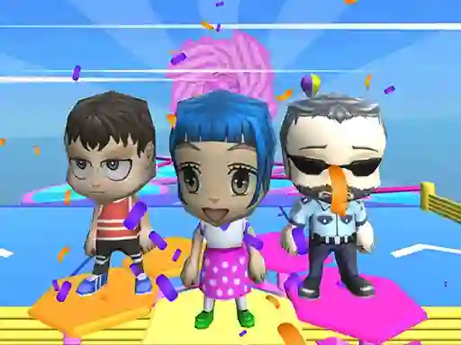 Trò chơi Fall Guys And Girls Chibi Race Knockdown Multiplay trực tuyến
