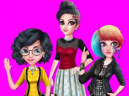 Trò chơi College Girl Squad Fashion Dressup trực tuyến
