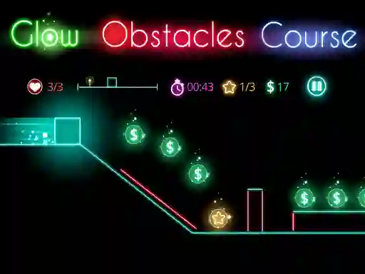 Trò chơi Glow obstacle course trực tuyến