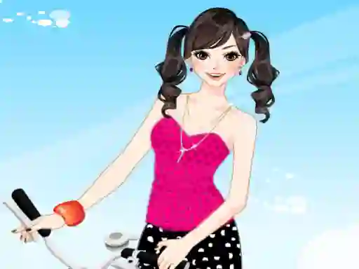 Trò chơi Bicycle Girl Dressup trực tuyến