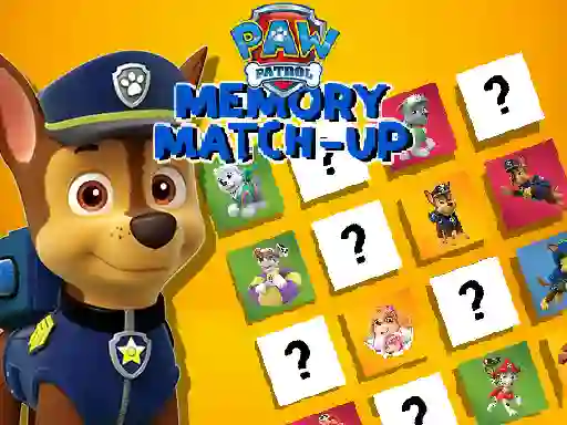 Trò chơi Paw Patrol Memory Match Up trực tuyến