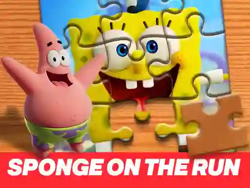 Trò chơi Sponge on the Run Jigsaw Puzzle trực tuyến