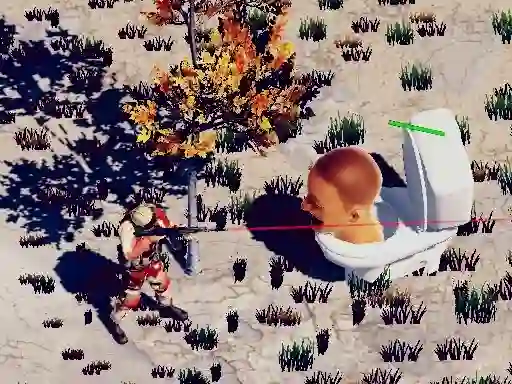Trò chơi TopDown Skibidi Toilet Shooting trực tuyến
