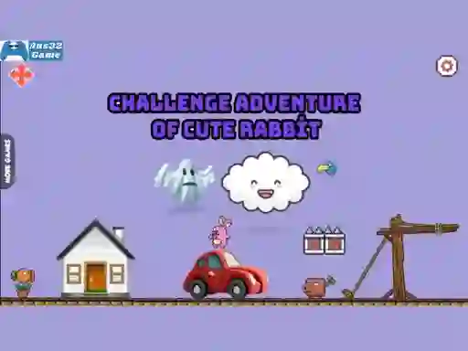 Trò chơi Challenge adventure of cute rabbit trực tuyến
