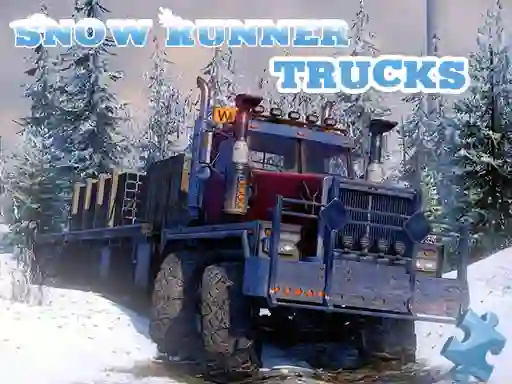 Trò chơi Snow Runner Trucks Jigsaw trực tuyến