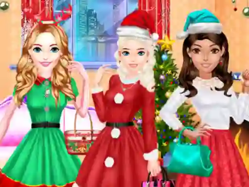 Trò chơi Fashion Girls Christmas Party trực tuyến