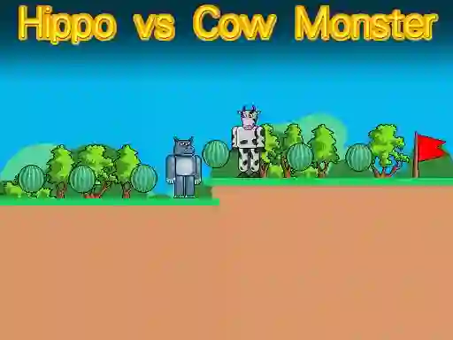 Trò chơi Hippo vs Cow Monster trực tuyến