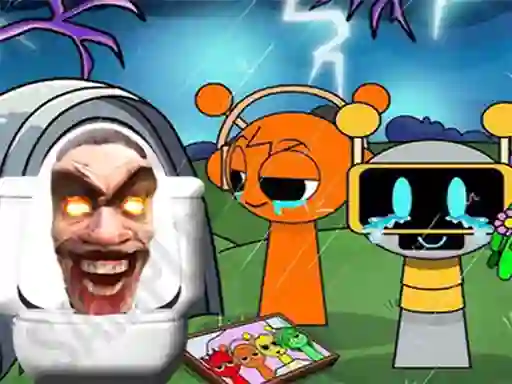 Trò chơi Sprunki Castle Panic Skibidi Toilet trực tuyến