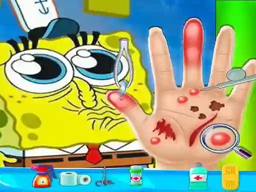 Trò chơi Spongebob Hand Doctor trực tuyến