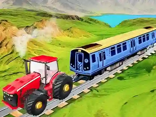 Trò chơi Chain Tractor Train Towing Game 3D trực tuyến