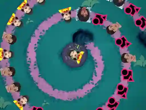 Trò chơi Squid Game Bubble Shooter trực tuyến