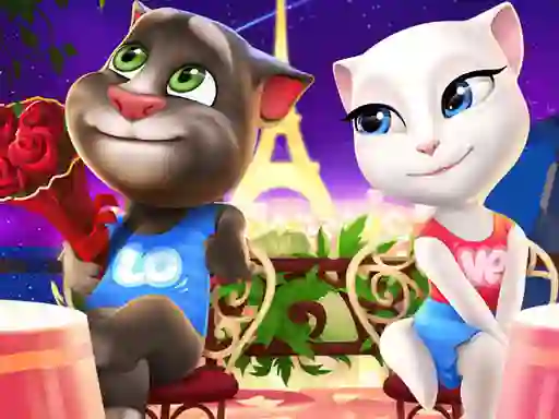 Trò chơi Talking Tom and Angela Coloring trực tuyến