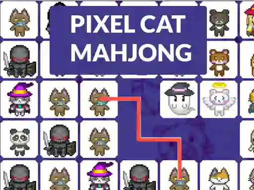 Trò chơi Pixel cat mahjong trực tuyến