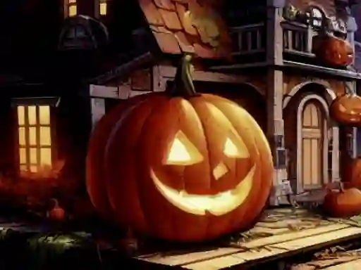 Trò chơi Halloweem Pumpkin Adventure trực tuyến
