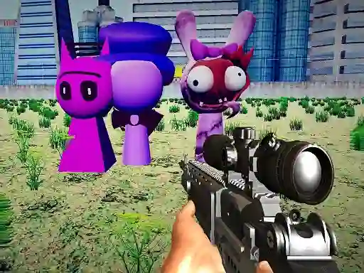 Trò chơi Sprunki Sniper Squid Game trực tuyến