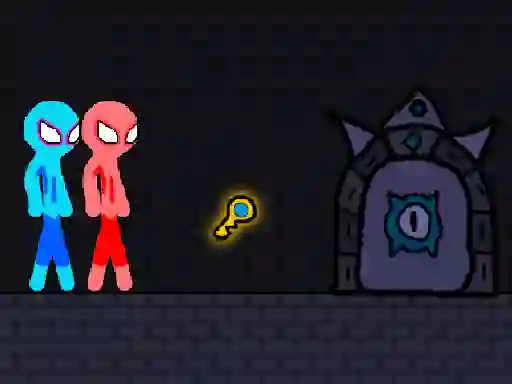 Trò chơi Red and Blue Stickman Rope trực tuyến