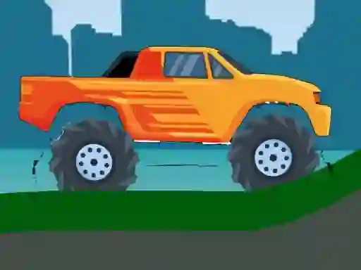 Trò chơi Monster Truck Hill Driving 2D trực tuyến