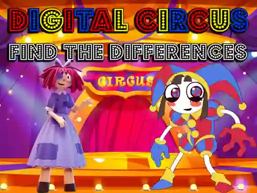 Trò chơi Digital Circus Find The Differences trực tuyến