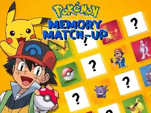 Trò chơi Pokemon Memory Match-Up trực tuyến