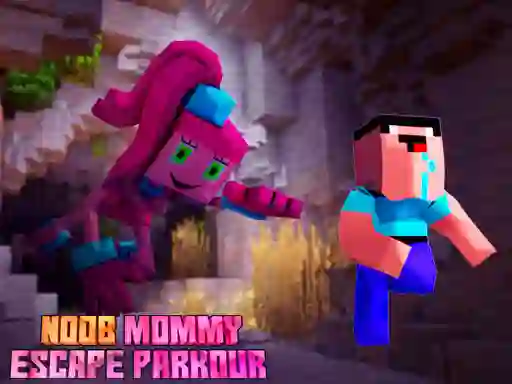 Trò chơi Noob Mommy Escape Parkour trực tuyến