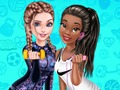 Trò chơi Elsa Và Tiana bè Workout  trực tuyến