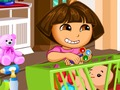 Trò chơi Dora bé chưa xong Caring  trực tuyến