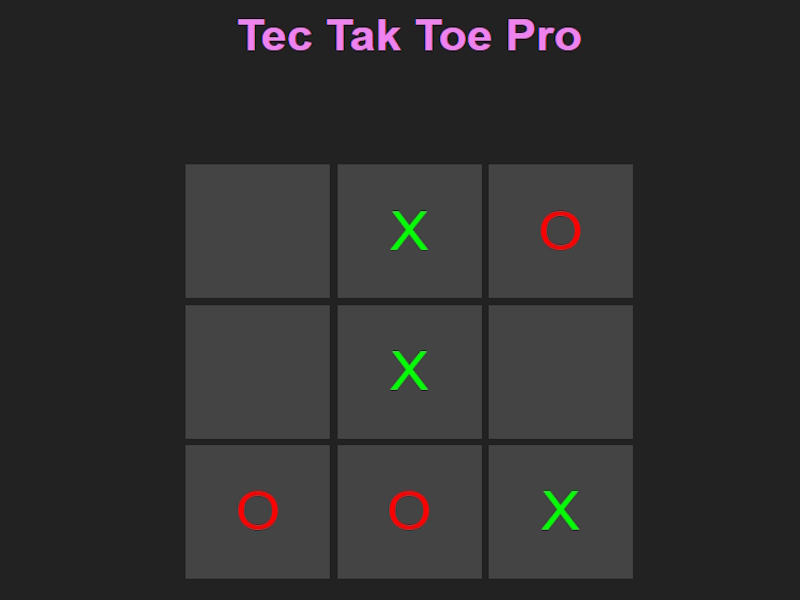 Trò chơi Tec tak toe pro trực tuyến
