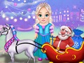 Trò chơi Little Elsa Giáng sinh Giáng sinh Carriage  trực tuyến