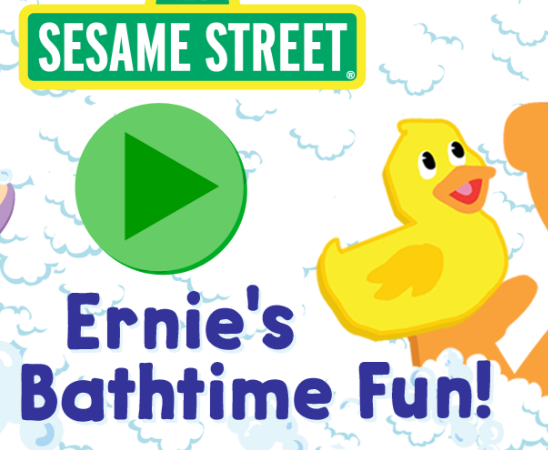 Trò chơi 123 Phố Sesame: Vui chơi Bơi của Ernie  trực tuyến