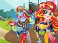 Trò chơi Những cô gái đến từ Equestria. Trò chơi tình bạn: Motocross  trực tuyến