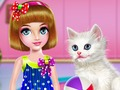 Trò chơi Kitty: chăm sóc và cắt tóc  trực tuyến