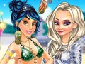 Trò chơi Sự cuồng nhiệt của các công chúa đối với trang phục bãi biển boho trực tuyến