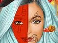 Trò chơi Kylie Jenner: Nghệ thuật vẽ mặt Halloween  trực tuyến