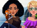 Trò chơi Jasmine và Rapunzel ở khu cắm trại  trực tuyến