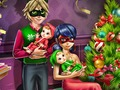 Trò chơi Giáng sinh gia đình cô gái chấm  trực tuyến