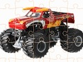 Trò chơi Thử thách jigsaw Monster Truck trực tuyến