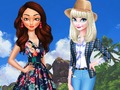 Trò chơi Đất vs Biển: Moana vs Elsa  trực tuyến